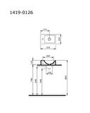 Bocchi Milano Dar Sağ Lavabo Parlak Beyaz 1419-001-0126