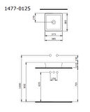 Bocchi Sottile Slim Line Çanak Lavabo 38 Cm  Beyaz 1477-001-0125