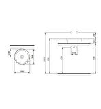 Bocchi Sottile Slim Çanak Lavabo 38 cm Mat Yeşil 1478-027-0125