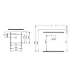 Bocchi Sottile Slim Kare Batarya 45x45 cm Beyaz 1598-001-0126