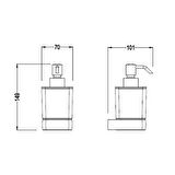 Bocchi Verona Sıvı Sabunluk Krom 3004-0012