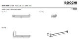 Bocchi Siena Havluluk Açık 28 cm Krom 3019-0005