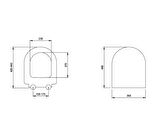 Bocchi Pure S Kısa Klozet Kapağı Parlak Bisküvi A0302-014