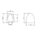 Bocchi Etna Asma Klozet Kapağı Mat Yeşil A0325-027