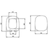 Bocchi Fenice Klozet Kapağı Mat Gri A0327-006