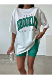 Brooklyn Oversize Tshirt Tayt Şort Takım