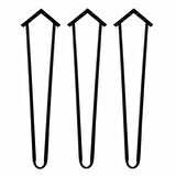 Talya 3 Lü Set Ahşap ve Kütük Sehpa Metal Firkete Ayak 48 cm