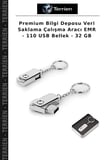 Premium Bilgi Deposu Veri Saklama Çalışma Aracı EMR - 110 USB Bellek - 32 GB