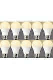 Led Ampul Günışığı Sarı Renk 9 Watt Tasarruflu 10 Lu Paket