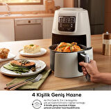 Karaca Air Pro Cook 3 In 1 Xl Ev Yemeği, Közleme, Sulu Yemek Tencereli Airfryer Black Gold 4 Kişilik