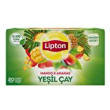 Lipton Tropikal Mango Ananas Yeşil Çay 20'li