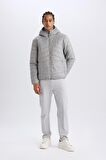 DeFactoFit Su İtici Regular Fit Kapüşonlu Fermuarlı Dokuma Mont D6183AX25SPGR456