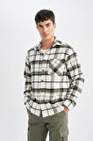 DeFacto Regular Fit Kareli Oduncu Flanel Uzun Kollu Gömlek D1659AX24AUKH206