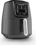 Karaca Air Pro Cook Köz Steel XL Çelik Hazneli Airfryer Space Gray 4 Litre 4 Kişilik