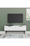 Mezza 4016 BLANCO 138 CM (METAL AYAKLI) TV ÜNİTESİ BEYAZ