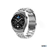 Winex 2023 Watch GT3 Max Android İos HarmonyOs Uyumlu Akıllı Saat Gümüş
