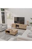 Mezza SET 1364-2092 VİSİON TV ÜNİTESİ - ORTA SEHPA SETİ SEPET - YUNUS