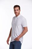 Beyaz Regular Fit %100 Pamuk Polo Yaka Tişört | M