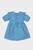 DeFacto Kız Bebek Desenli Kısa Kollu Flamlı Poplin Elbise E5809A525SPBE88