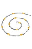 Chavin Gri Gold 5 cm. 5 mm. Erkek Çelik Zincir dt15bysr