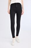 Jegging Yüksek Bel Bilek Boy Dar Paça Basic Düz Jean Pantolon