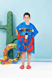 Özdilek Superman Rocket Lisanslı Kadife Çocuk Panço 4/9 Yaş