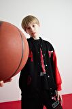 DeFacto Erkek Çocuk NBA Chicago Bulls Kolej Yaka Çıtçıt Kapamalı Sırt Baskılı Bomber Hırka D9556A825SPBK81