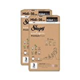 Sleepy Ecologic Premium Plus Süper Paket Külot Bez 3 Numara Midi 112 Adet