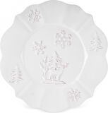 Karaca New Year Yılbaşı Pasta Tabağı 24 cm Beyaz