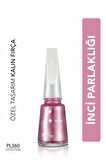 Flormar Sedefli Parlak Oje (MOR) - Pearly Nail Enamel - Pl360 Fuchsia Flower - 8682536035460