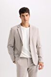 Modern Fit Astarlı Blazer Ceket