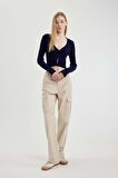DeFacto Coool Regular Fit V Yaka Triko Hırka A2076AX24SPNV31