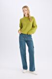 DeFacto Coool Oversize Geniş Kalıp Bisiklet Yaka Triko Kazak V1811AZ24CWGN311