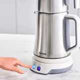 Homend Royaltea Elegant 1775H Konuşan Çay Makinesi Inox Beyaz