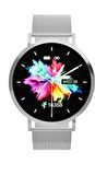 Fro LW43 Silver Kasa 43 mm Silver Çelik Hasır Kordon Akıllı Saat