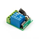 DC 12V 1 Kanallı 433MHz Kablosuz RF Alıcılı Röle Modülü