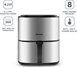 Homend Airfryday 2506H 8 Farklı Program 4,2 Litre Inox Airfryer