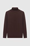 Ds Damat Regular Fit Kahverengi Pamuk Karışımlı Balıkçı Yaka Triko Kazak 5HF06ORT12007