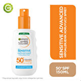 Garnier Ambre Solaire Sensitive Advanced Hipoalerjenik Güneş Koruyucu Sprey SPF50+ 150 ml