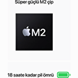 Apple MacBook Air 13'' M2 Çip 8 Çekirdekli CPU 8 Çekirdekli GPU 8 GB Bellek 256GB SSD Gece Yarısı - MLY33TU/A