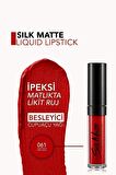 Flormar Silk Matte Yüksek Pigmentli & Mat Bitişli Nemlendirici Likit Ruj