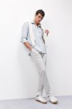 DeFacto Jogger Pantolon Basic Düz Beli Bağcıklı Cepli Düz Paça C6022AX25SPGR368