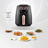 Karaca Air Pro Cook Xl 2 In 1 Konuşan Airfryer Rosegold 4 Kişilik
