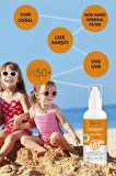 INCIA %100 Doğal Organik Tamanu Yağlı Güneş Losyonu Mineral Filtreli Tüm Aile İçin SPF 50+ 100 ml