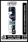 Nivea MEN Erkek Sprey Deodorant Black&White Invisible Fresh150ml ve Nemlendirici Bakım El Vücut Kremi 75ml