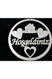 Mdf Kapı Süsü Ev Ve Çift Kalp Duvar Dekoru Kapı Aksesuarı