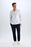 DeFacto Tailored Fit Normal Kesim Düz Paça Her Yöne Esneyen Yazlık Kumaş Pantolon C7508AX24AUNV253