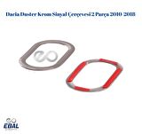 Dacia Duster Krom Sinyal Çerçevesi 2 Prç. 2010-2018 P.Çelik