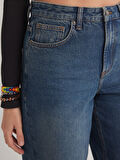 Debra 348 NORMAL BEL TİNT MAVİ BAGGY JEANS KADIN
