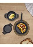 Thermoad Trio Flora Aliminyum Döküm 3 Parça Set 26x20x18 cm